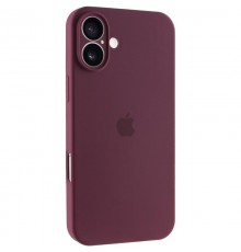 Чохол Silicone Case Full Camera Protective (AA) для Apple iPhone 17 (6.3") Бордовий / Plum
