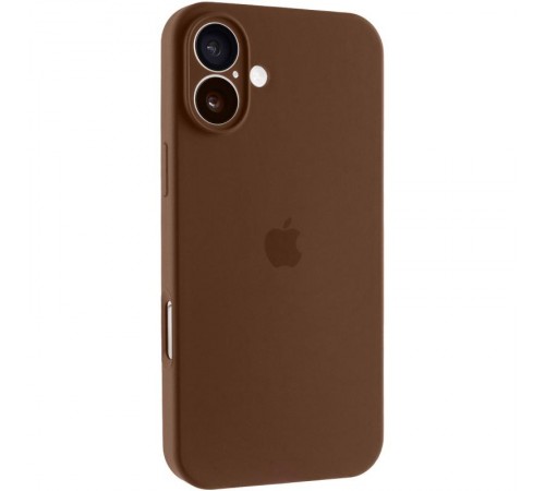Чохол Silicone Case Full Camera Protective (AA) для Apple iPhone 17 (6.3") Коричневий / Brown