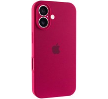 Чохол Silicone Case Full Camera Protective (AA) для Apple iPhone 17 (6.3") Червоний / Rose Red