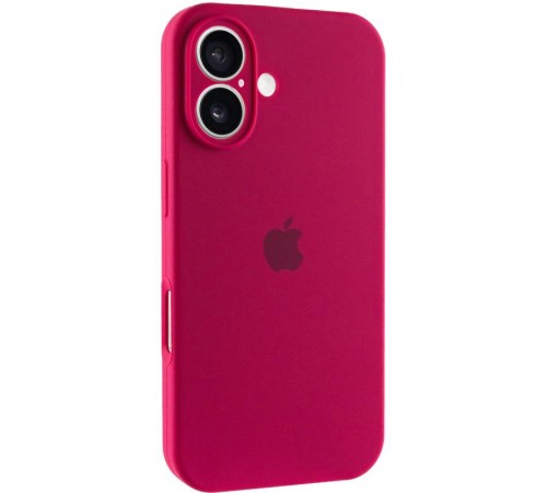 Чохол Silicone Case Full Camera Protective (AA) для Apple iPhone 17 (6.3") Червоний / Rose Red