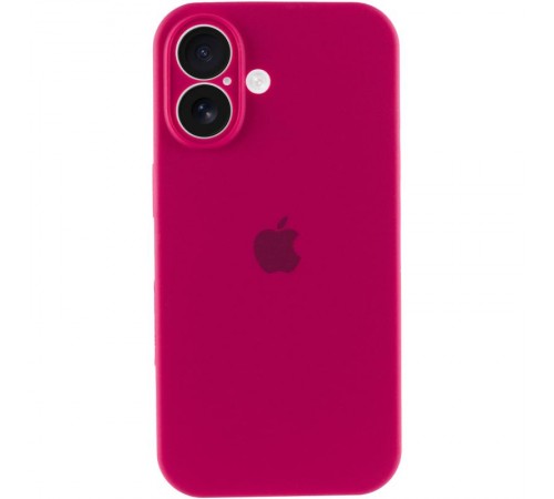 Чохол Silicone Case Full Camera Protective (AA) для Apple iPhone 17 (6.3") Червоний / Rose Red