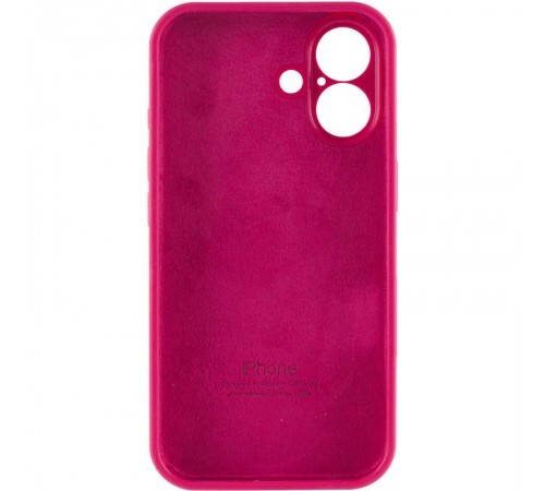 Чохол Silicone Case Full Camera Protective (AA) для Apple iPhone 17 (6.3") Червоний / Rose Red