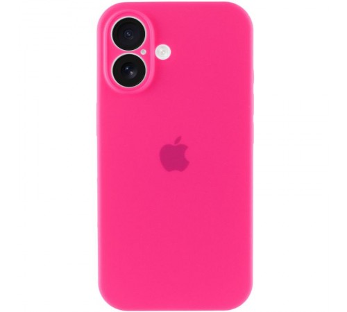 Чохол Silicone Case Full Camera Protective (AA) для Apple iPhone 17 (6.3") Рожевий / Barbie pink