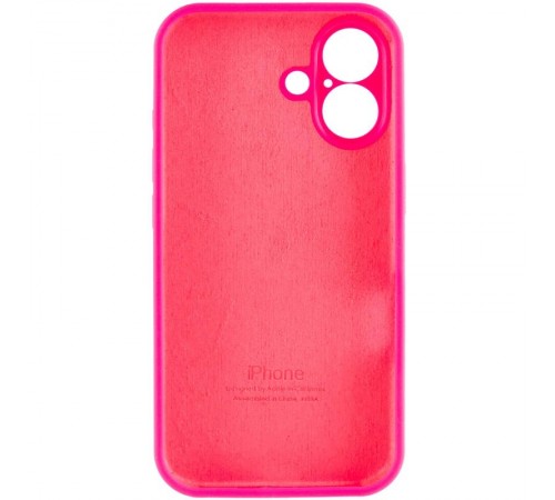 Чохол Silicone Case Full Camera Protective (AA) для Apple iPhone 17 (6.3") Рожевий / Barbie pink