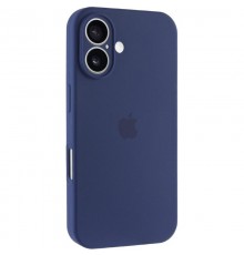 Чохол Silicone Case Full Camera Protective (AA) для Apple iPhone 17 (6.3") Синій / Deep navy