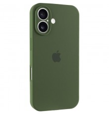 Чохол Silicone Case Full Camera Protective (AA) для Apple iPhone 17 (6.3") Зелений / Dark Olive