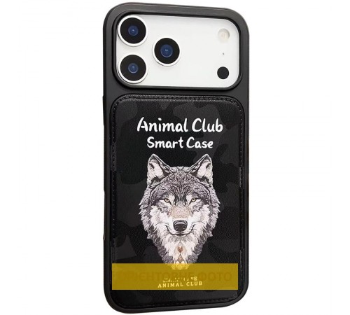 TPU+PC чохол Animal Club для Apple iPhone 16 (6.1") Black