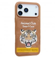 TPU+PC чохол Animal Club для Apple iPhone 16 (6.1") Chocolate Brown