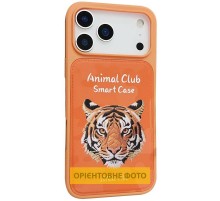 TPU+PC чохол Animal Club для Apple iPhone 16 (6.1") Hermes Orange