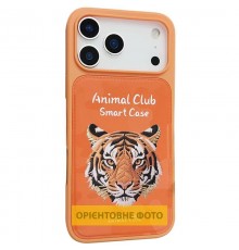 TPU+PC чохол Animal Club для Apple iPhone 16 (6.1") Hermes Orange