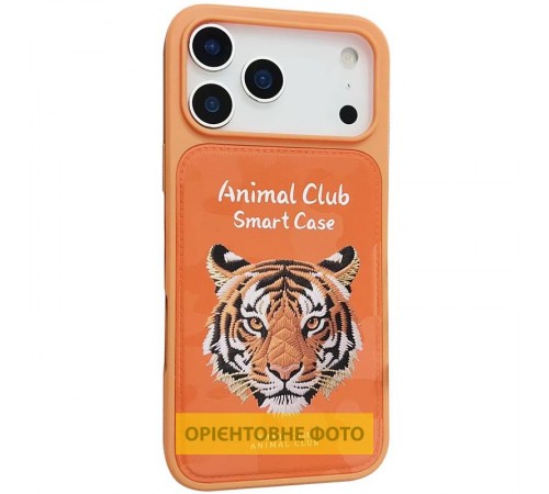 TPU+PC чохол Animal Club для Apple iPhone 16 (6.1") Hermes Orange