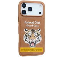 TPU+PC чохол Animal Club для Apple iPhone 16 Pro (6.3") Chocolate Brown