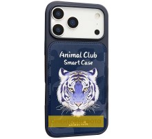 TPU+PC чохол Animal Club для Apple iPhone 16 Pro (6.3") Royal Blue