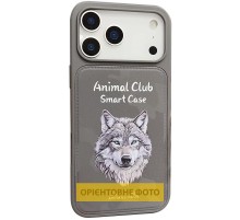 TPU+PC чохол Animal Club для Apple iPhone 16 Pro Max (6.9") Titanium Gray