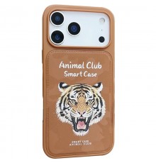 TPU+PC чохол Animal Club для Apple iPhone 17 Pro Max (6.9") Chocolate Brown