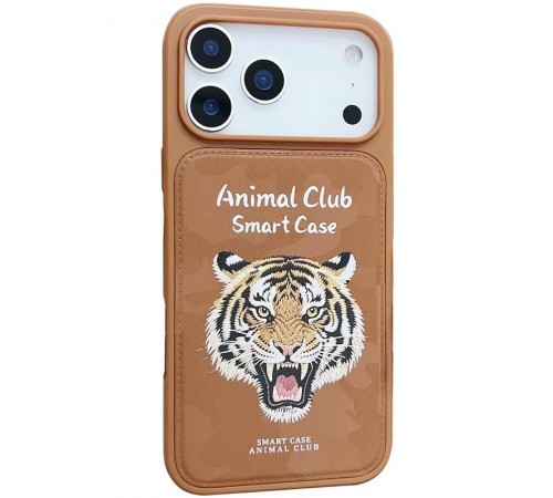 TPU+PC чохол Animal Club для Apple iPhone 17 Pro Max (6.9") Chocolate Brown