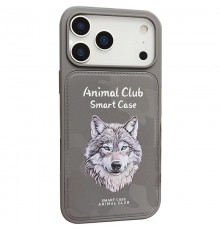 TPU+PC чохол Animal Club для Apple iPhone 17 Pro Max (6.9") Titanium Gray