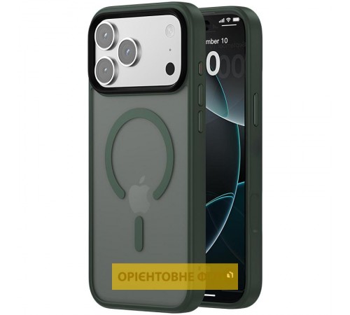 Чохол Ummi Colorful with MagSafe для Apple iPhone 17 (6.3") Зелений / Dark Green