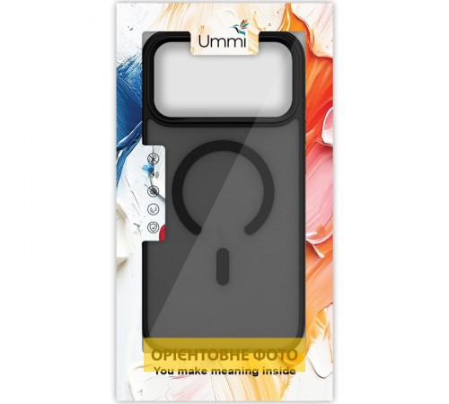 Чохол Ummi Colorful with MagSafe для Apple iPhone 17 Air (6.5") Чорний / Black