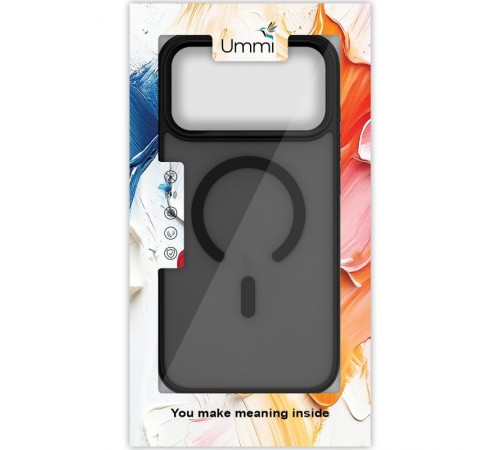 Чохол Ummi Colorful with MagSafe для Apple iPhone 17 Pro Max (6.9") Чорний / Black