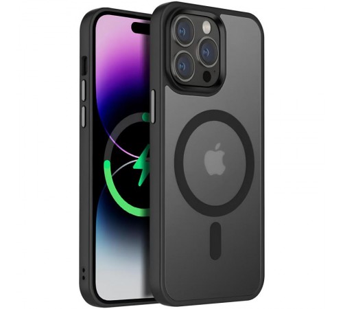 Чохол Ummi Colorful with MagSafe для Apple iPhone 12 Pro Max (6.7") Чорний / Black