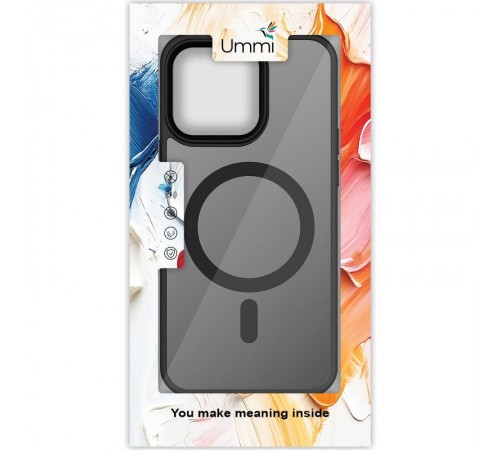 Чохол Ummi Colorful with MagSafe для Apple iPhone 13 (6.1") Чорний / Black