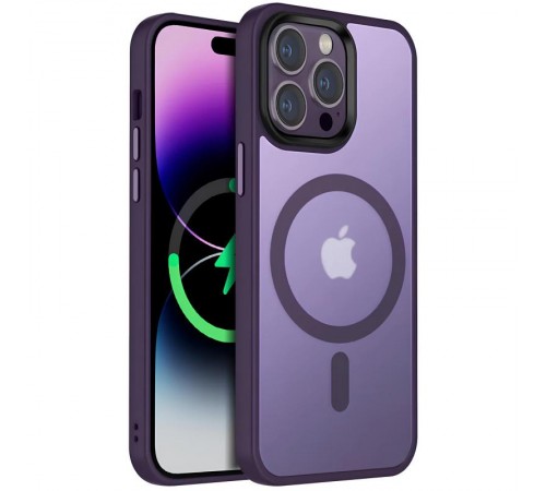 Чохол Ummi Colorful with MagSafe для Apple iPhone 14 Pro (6.1") Темно-фіолетовий / Dark Purple