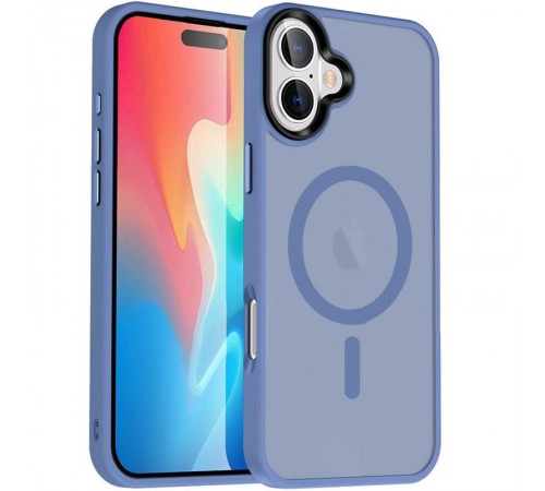 Чохол Ummi Colorful with MagSafe для Apple iPhone 16 (6.1") Блакитний / Sierra Blue