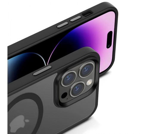 Чохол Ummi Colorful with MagSafe для Apple iPhone 16 Pro (6.3") Чорний / Black