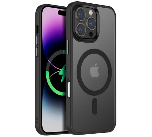 Чохол Ummi Colorful with MagSafe для Apple iPhone 16 Pro Max (6.9") Чорний / Black