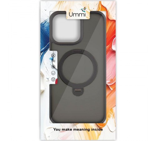 Чохол Ummi Colorful with MagSafe HQ Ring для Apple iPhone 15 Pro (6.1") Black