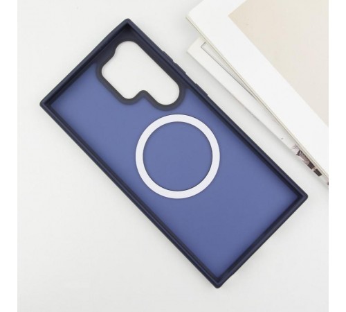 Чохол Ummi Colorful with MagSafe для Samsung Galaxy S24 Ultra Синій / Navy Blue