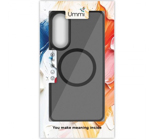 Чохол Ummi Colorful with MagSafe для Samsung Galaxy S25 Edge Чорний / Black