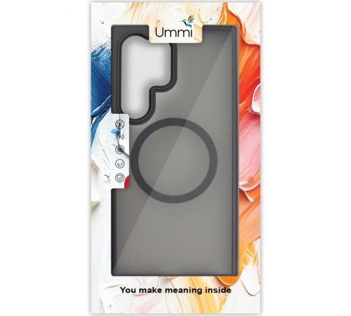 Чохол Ummi Colorful with MagSafe для Samsung Galaxy S25 Ultra Чорний / Black