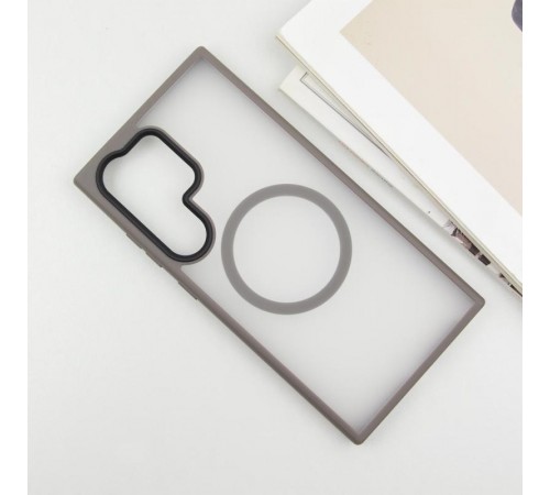 Чохол Ummi Colorful with MagSafe для Samsung Galaxy S25 Ultra Сірий / Grey