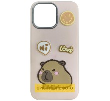 Чохол TPU Leather Toys для Apple iPhone 17 Pro Max (6.9") Capybara / Pink