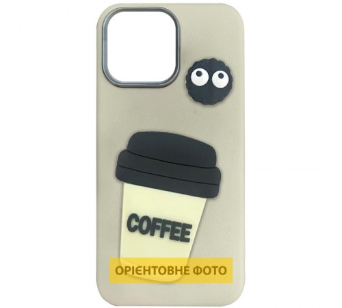 Чохол TPU Leather Toys для Apple iPhone 17 Pro Max (6.9") Coffee / Sand