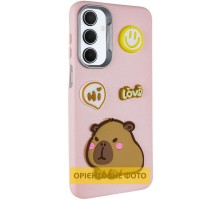 Чохол TPU Leather Toys для Motorola Moto G15 4G Capybara / Pink