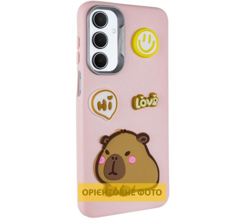 Чохол TPU Leather Toys для Motorola Moto G15 4G Capybara / Pink