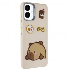 Чохол TPU Leather Toys для Samsung Galaxy A07 Capybara / Sand