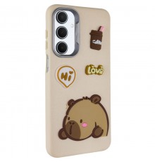 Чохол TPU Leather Toys для Samsung Galaxy A17 4G/5G Capybara / Sand