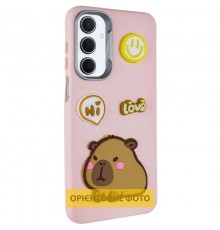 Чохол TPU Leather Toys для Xiaomi Redmi 15 (Global) Capybara / Pink
