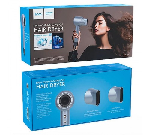 Фен для волосся Hoco DAR01 Ion Care (1400W) White
