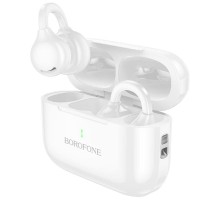 Бездротові TWS навушники Borofone BW95 Cancion clip-on White