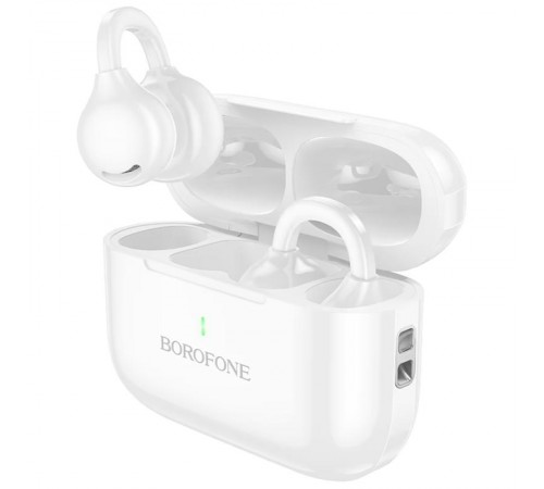 Бездротові TWS навушники Borofone BW95 Cancion clip-on White