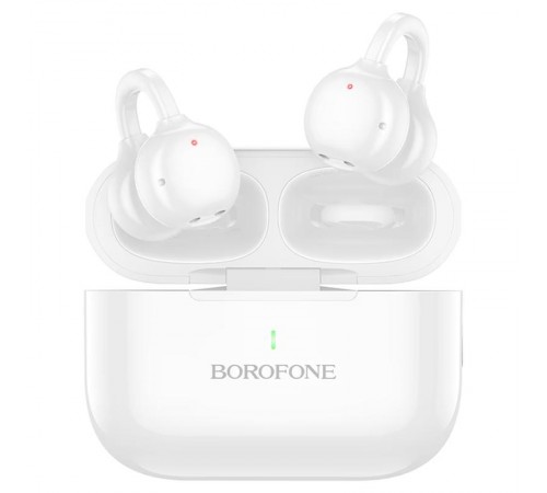 Бездротові TWS навушники Borofone BW95 Cancion clip-on White