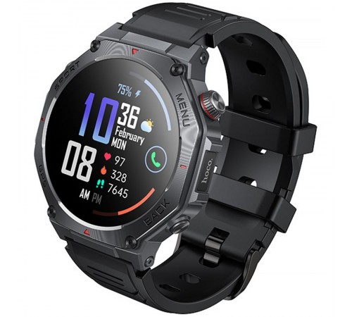 Смарт-годинник Hoco Smart Watch Y37 Smart sports watch (call version) Black