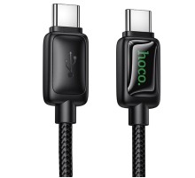 Дата кабель Hoco U146 Mundo Type-C to Type-C 60W (1.2m) Black