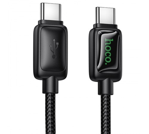 Дата кабель Hoco U146 Mundo Type-C to Type-C 60W (1.2m) Black
