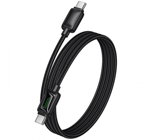 Дата кабель Hoco U146 Mundo Type-C to Type-C 60W (1.2m) Black